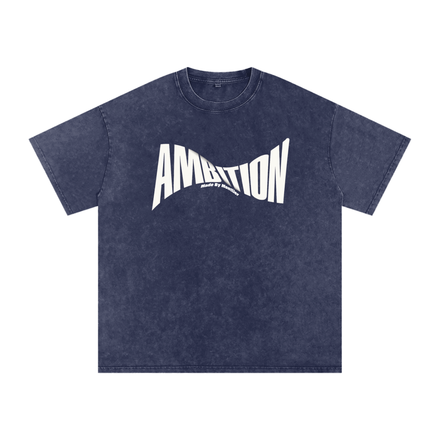 "Ambition" Snow Washed Oversized Cotton T-Shirt