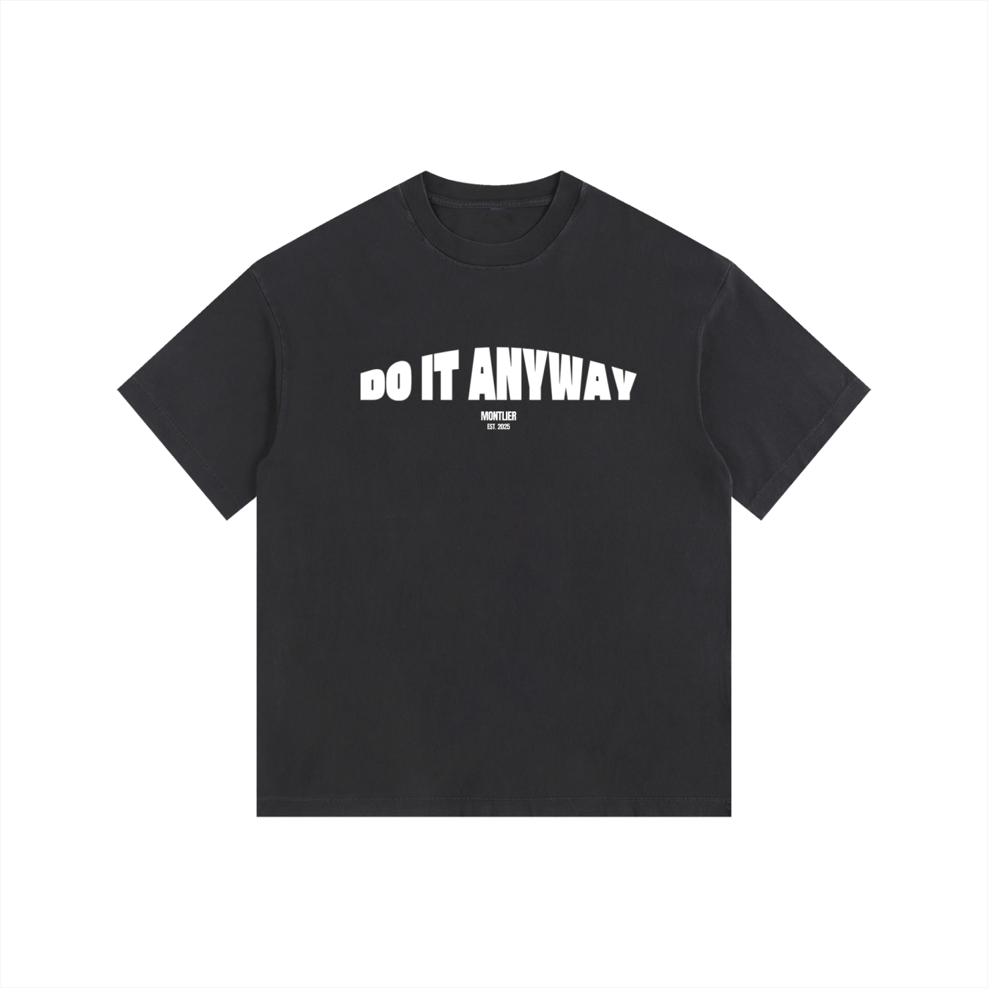 "Do It Anyway" Vintage Washed Oversized Cotton T-Shirt