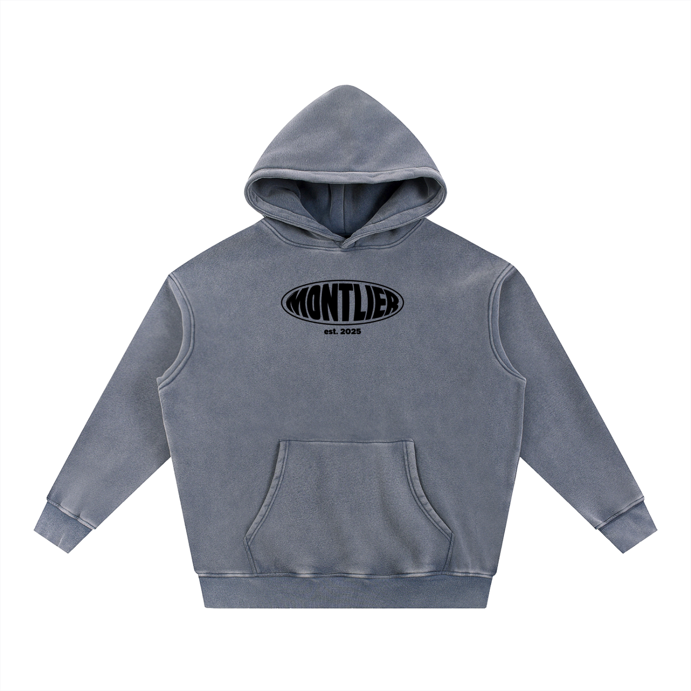 Montlier Aspire Snow Wash Fleece Oversize Hoodie