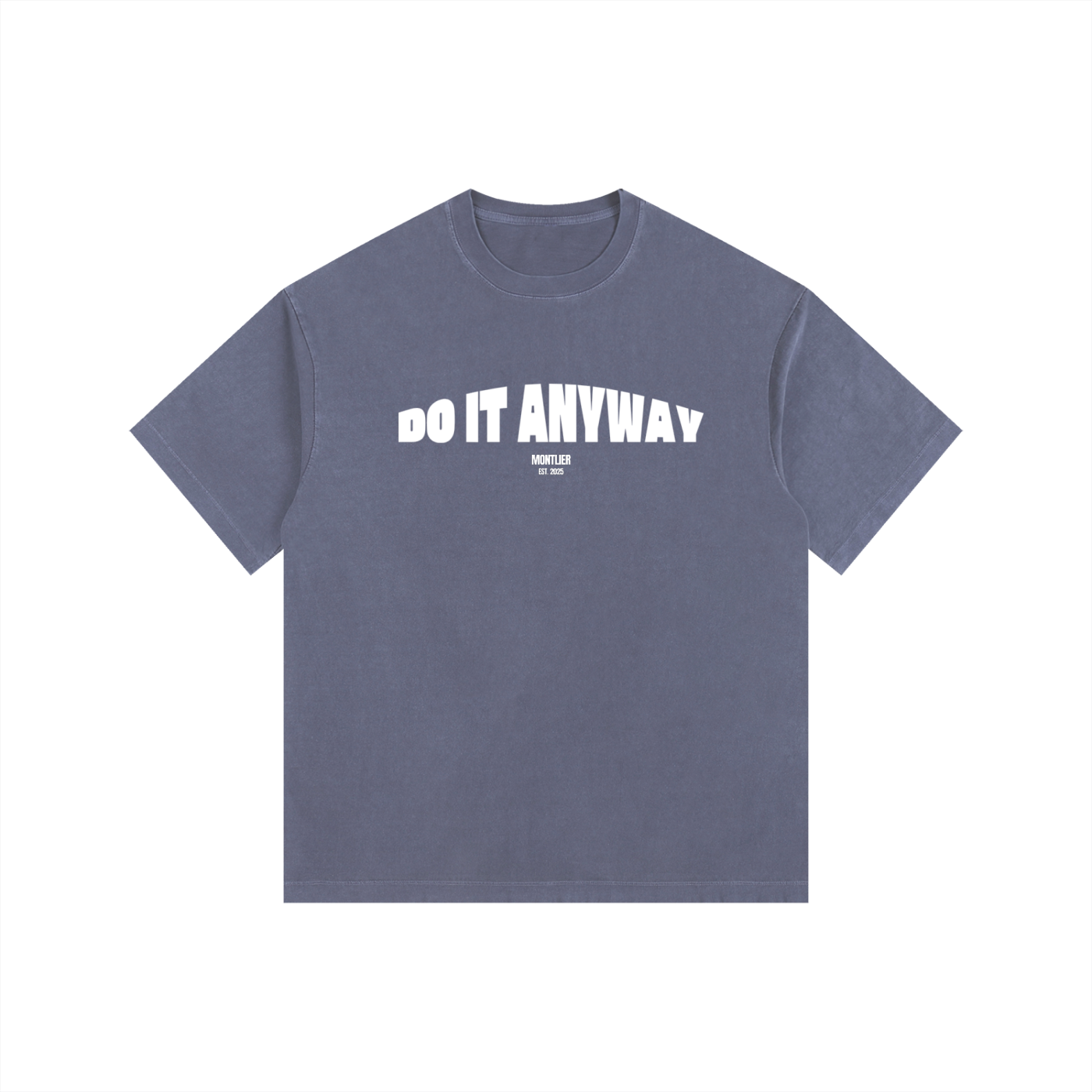 "Do It Anyway" Vintage Washed Oversized Cotton T-Shirt