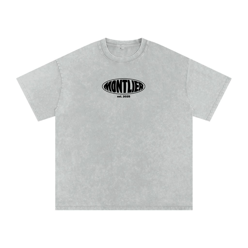 "No Wasted Potential" Snow Washed Oversized Cotton T-Shirt