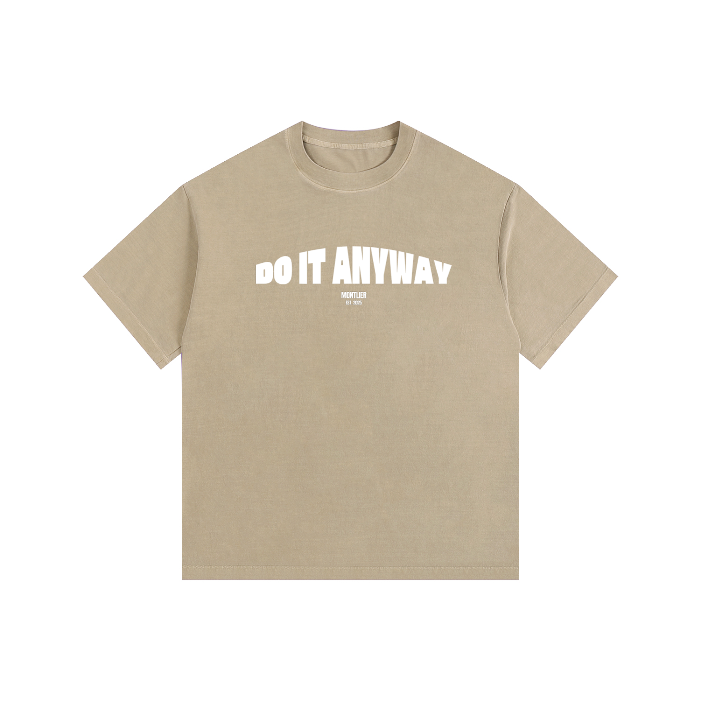 "Do It Anyway" Vintage Washed Oversized Cotton T-Shirt