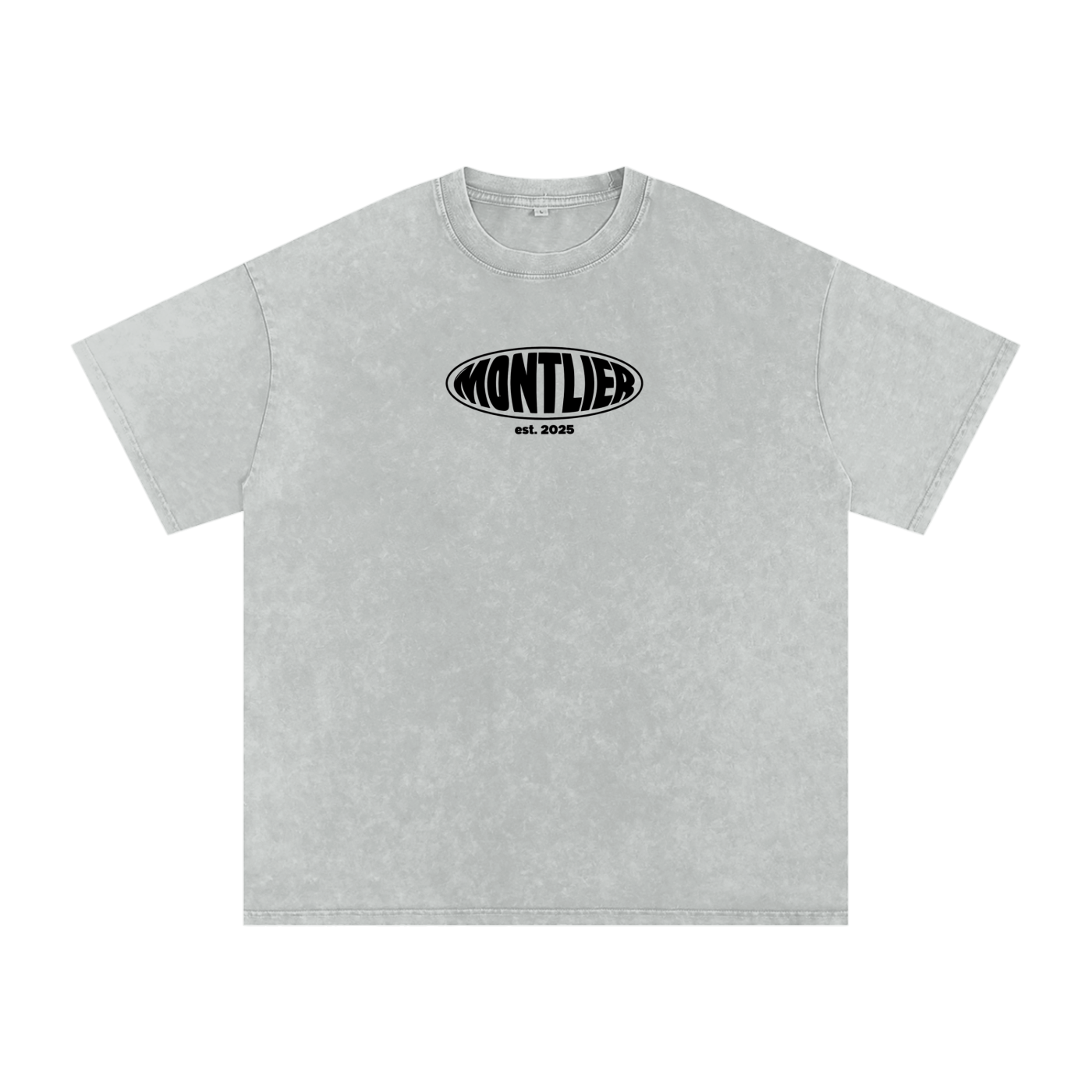 Montlier Aspire Snow Washed Oversized Cotton T-Shirt