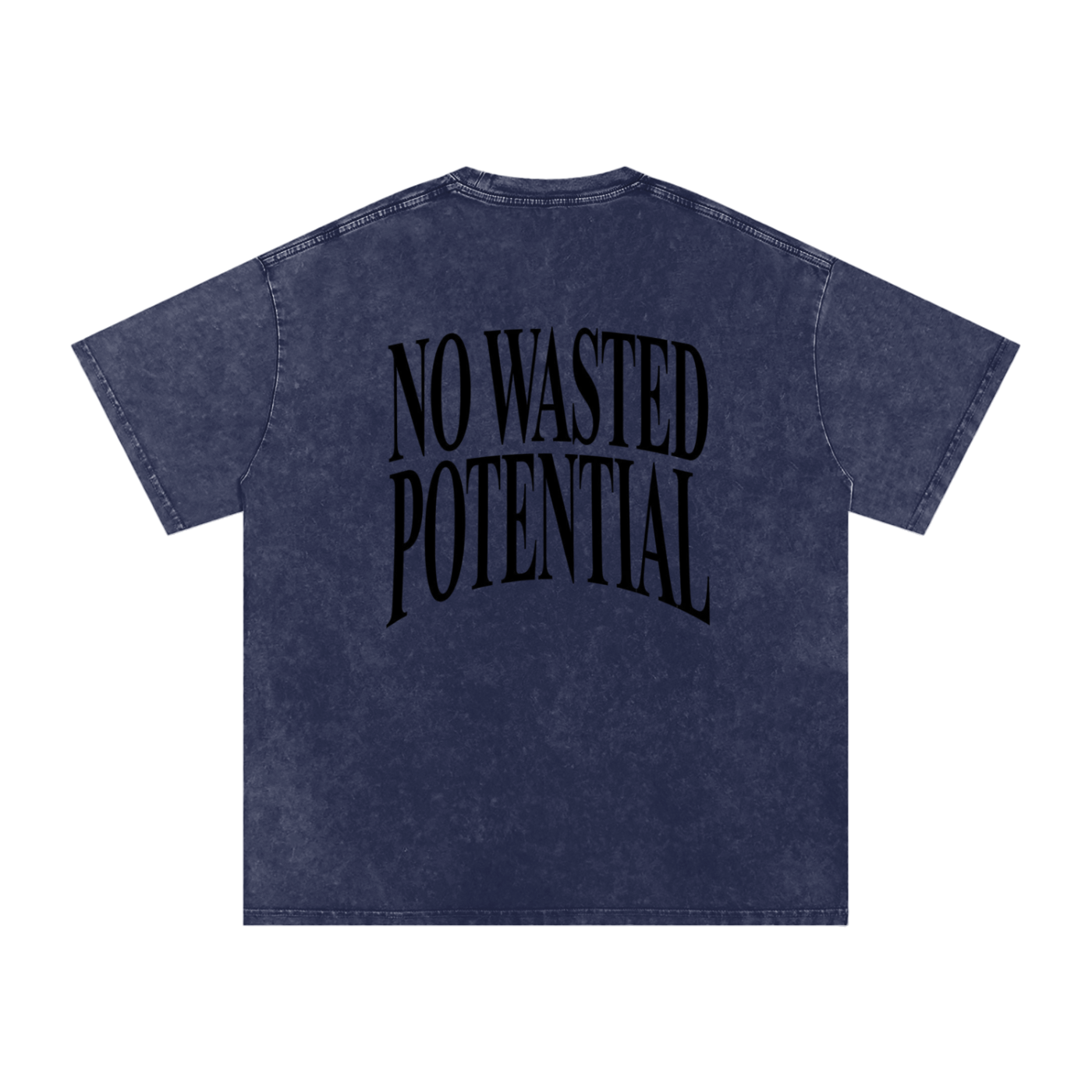 "No Wasted Potential" Snow Washed Oversized Cotton T-Shirt
