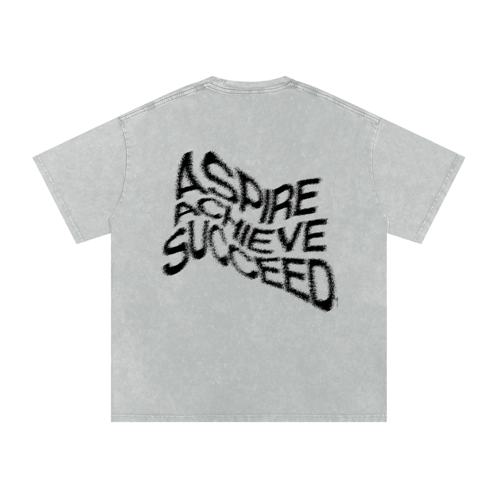 Montlier Aspire Snow Washed Oversized Cotton T-Shirt